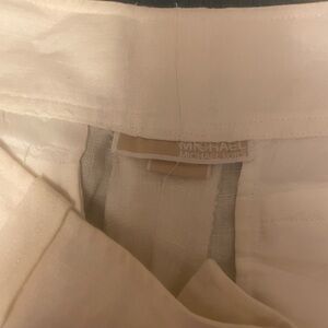 Michael Kors Cream Pantsuit Seam Detail